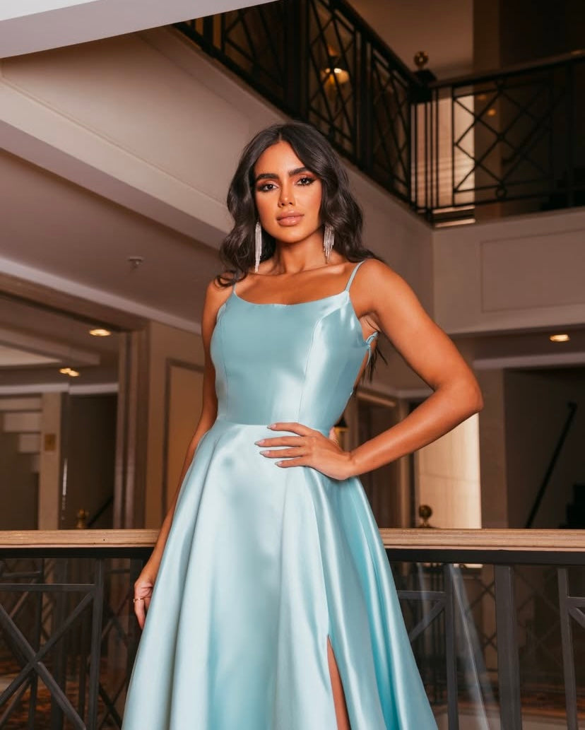 Katelin sky blue dress
